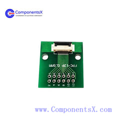 FPC 12PIN adapter board FFC to 2.54 through hole solder with 0.5 pitch seat screen test board