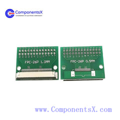 FPC 26PIN adapter board FFC to 2.54 through hole Solder with 0.5/1.0mm pitch Connector screen test board