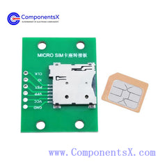 MICRO SIM card holder adapter board SIM small card self-elastic 6-pin adapter board PCB with card holder circuit board 6P