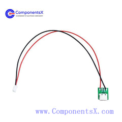 Micro-USB Type-C  Female base adapter plate, soldered terminal wire to XH2.54 PH2.0 power interface test board