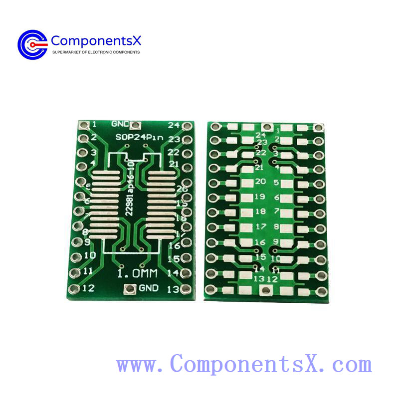 SOP24 adapter board SSOP24 0805 package SMD to direct plug DIP 1.0mm pitch IC adapter board