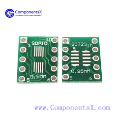 SOT23 SOP10 umax to dip adapter board 0.5mm 0.95mm pitch