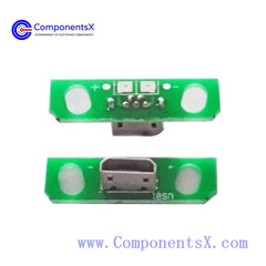 Standing MicroUSB female PCB board welding board adapter board socket 180 degree vertical female charging board