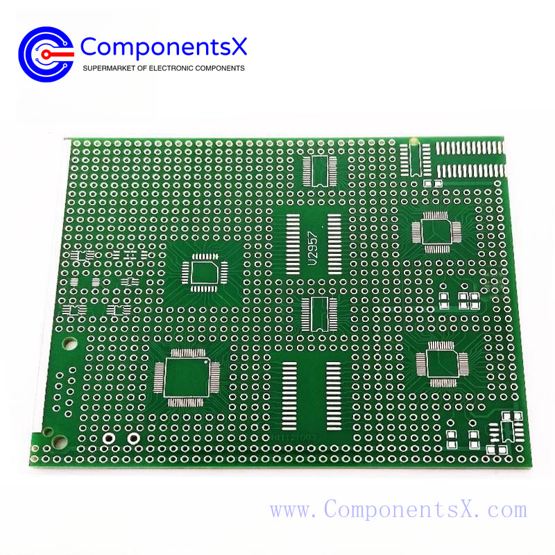 SMD universal board 9*11cm QSOP, QFP, DIP microcontroller transfer hybrid experimental board PCB board