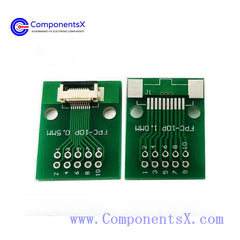 FPC 10PIN adapter board FFC to 2.54 through hole has been welded with 0.5 pitch seat screen test board