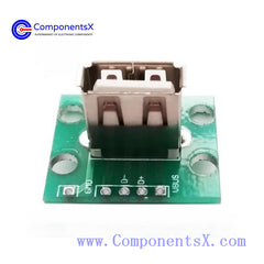 90 degree USB female socket with PCB board USB female A female USB2.0 female socket has been soldering