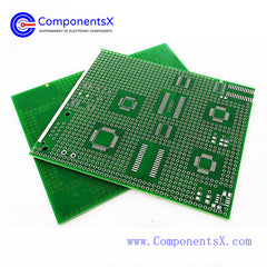 SMD universal board 9*11cm QSOP, QFP, DIP microcontroller transfer hybrid experimental board PCB board