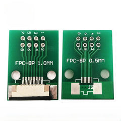 FPC 8PIN adapter board FFC to 2.54 through hole has been welded with 1.0 pitch seat screen test board