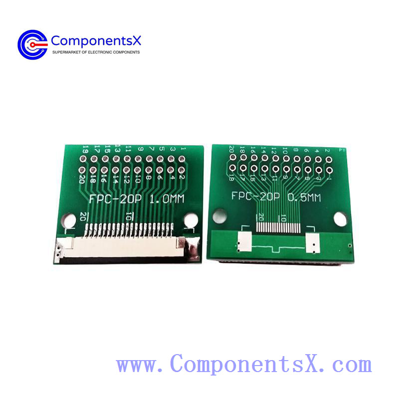 FPC 20PIN adapter board FFC to 2.54 PIN 1.0mm/0.5mm  pitch  connector