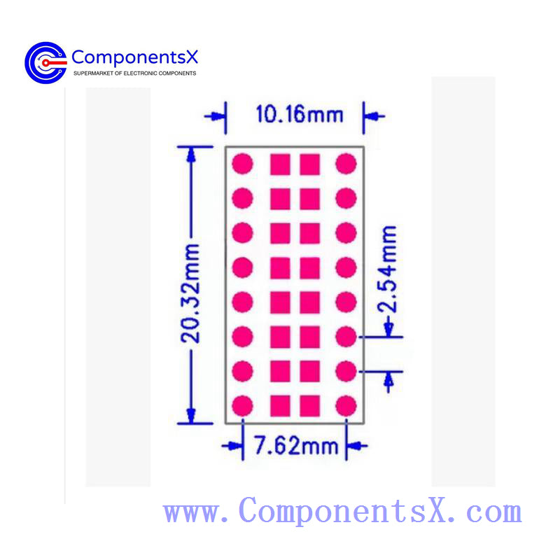 SMD to DIP 0805 0603 0402 SMT to DIP capacitor Resistor LED SMT adapter board