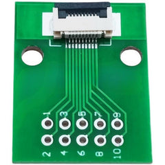 FPC 9PIN adapter board FFC to 2.54 through hole has been welded with 0.5 pitch seat screen test board