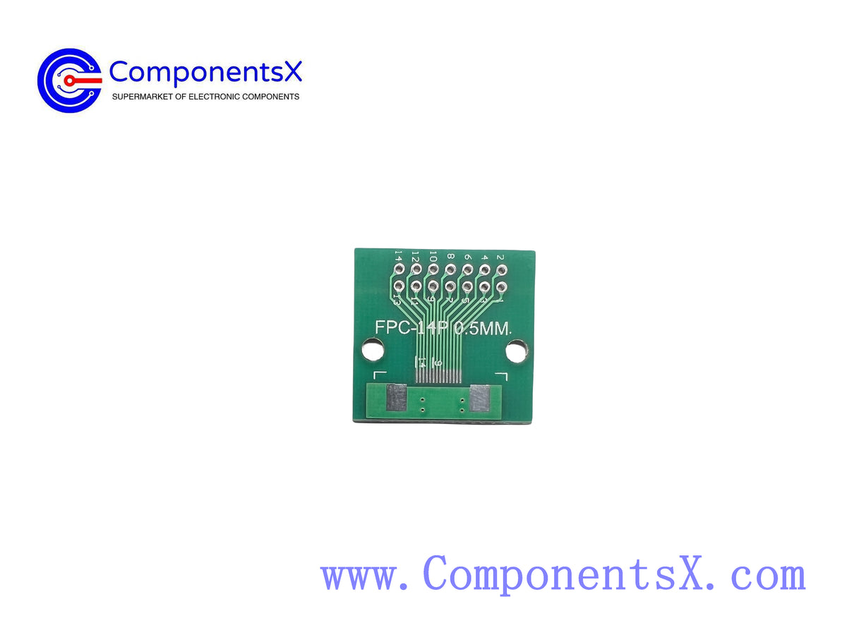 FPC 14PIN adapter board FFC to 2.54 through hole has been welded with 0.5/1.0mm pitch seat screen test board