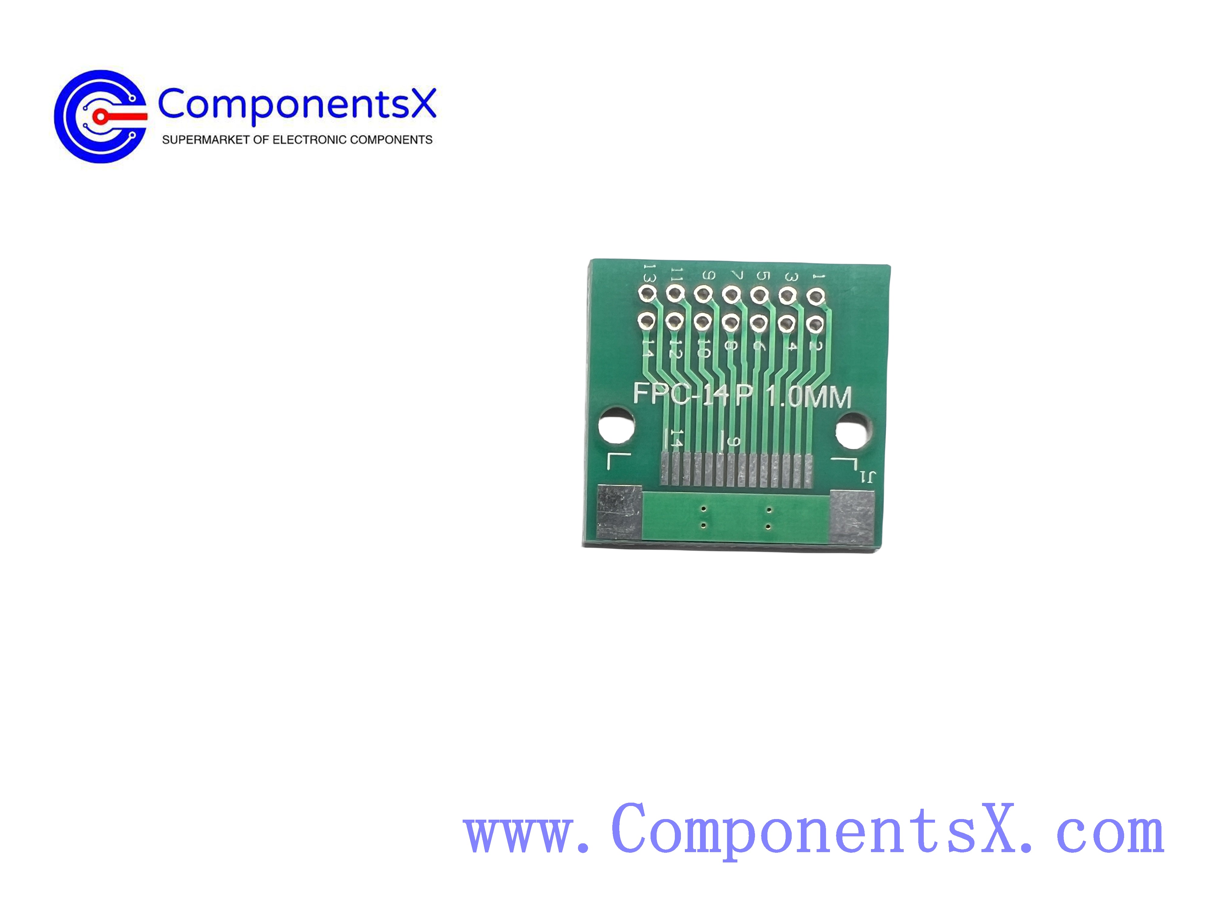 FPC 14PIN adapter board FFC to 2.54 through hole has been welded with 0.5/1.0mm pitch seat screen test board