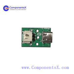 TYPE-C female base adapter plate, soldered terminal wire to XH2.54 PH2.0 power interface test board