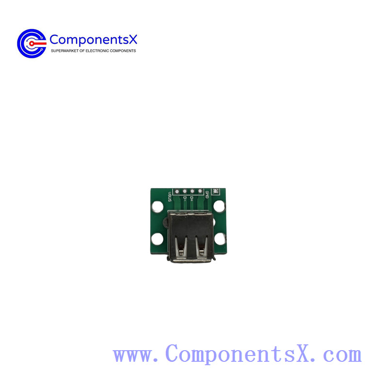 USB2.0 female base adapter board test board has soldered the female connector USB2.0 data cable test board