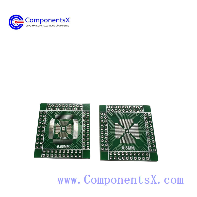 QFN/QFP16-80P adapter board 0.4-0.5-0.65 pitch to 2.54  IC adapter board