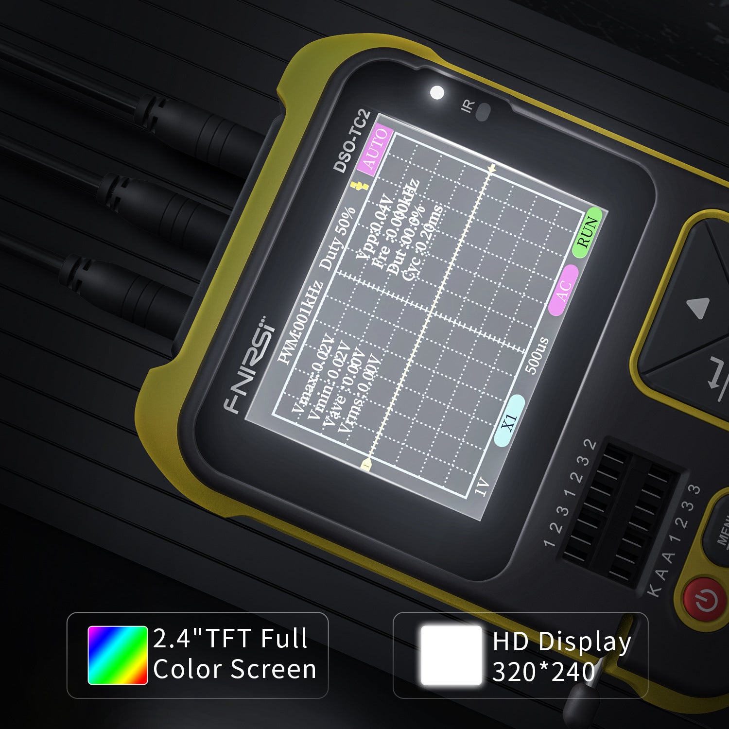 FNIRSI handheld digital oscilloscope LCR meter two-in-one DSO-TC2 portable electronic DIY testing teaching