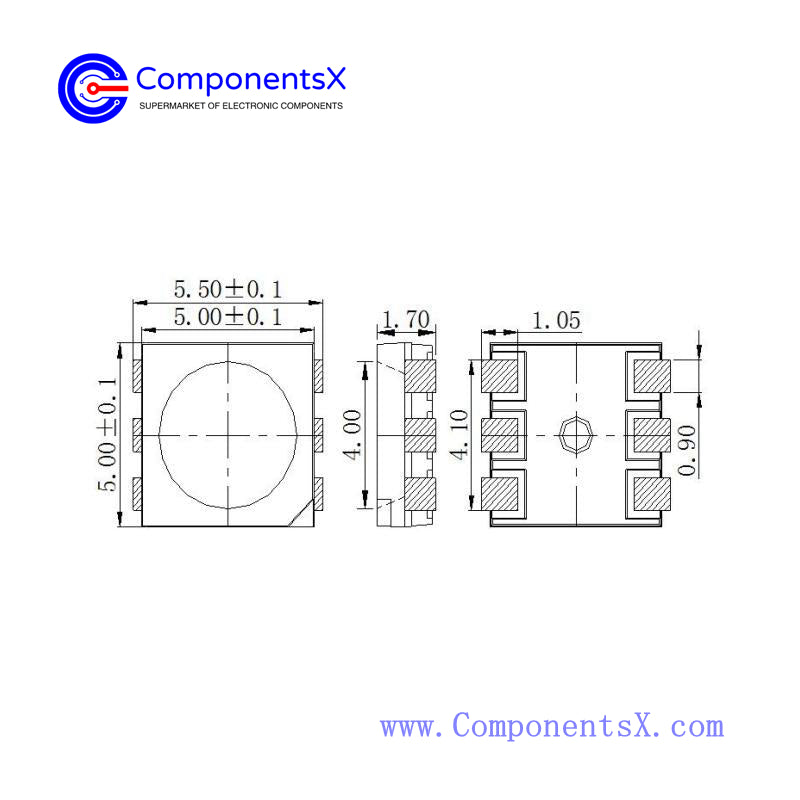 5050 White Color SMD LED Diode