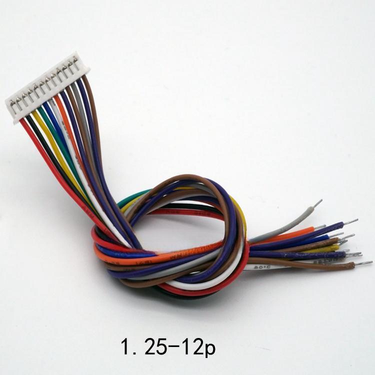 JST1.25mm 2-12p Single Side connector wires