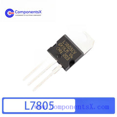 L7805CV L7805 TO-220 7805 Three-terminal voltage regulator tube, straight-in transistor + heat sink + screws