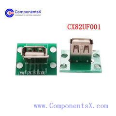 90 degree USB female socket with PCB board USB female A female USB2.0 female socket has been soldering