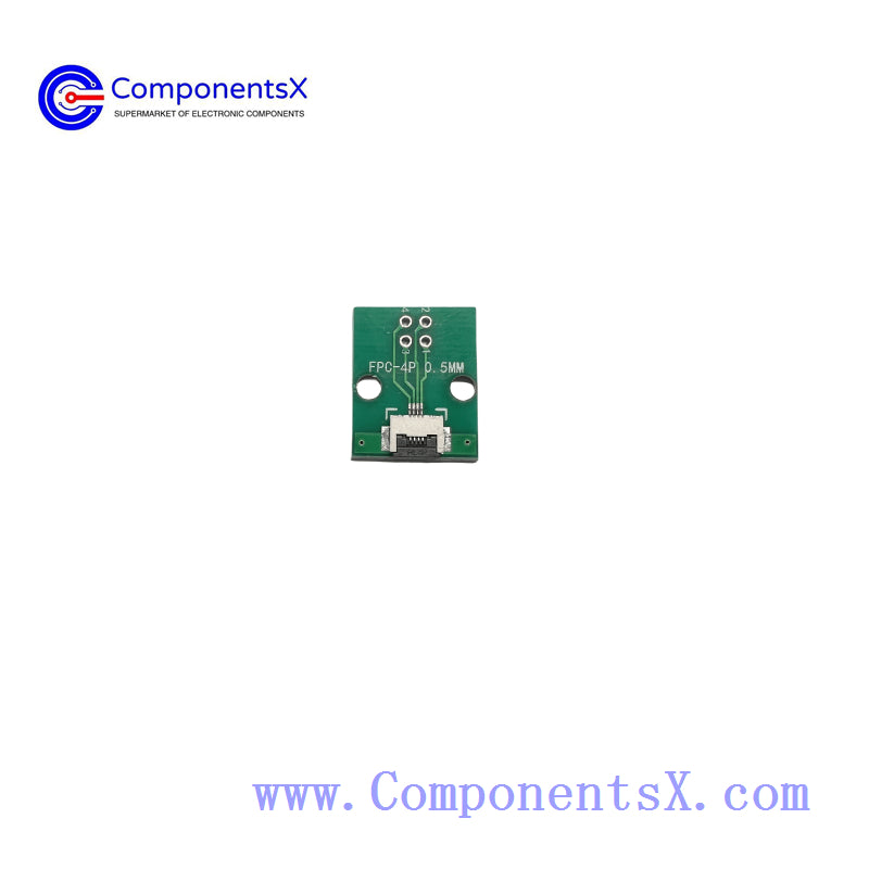 FPC 4PIN adapter board FFC to 2.54 through hole has been welded with 0.5 pitch seat screen test board