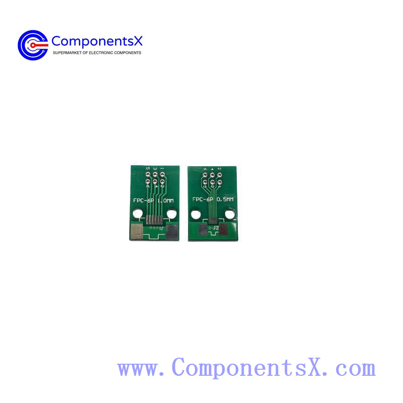 FPC 6PIN adapter board FFC to 2.54 through hole has been welded with 0.5 pitch seat screen test board