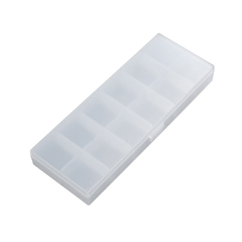 Portable plastic classified pill box/component box/parts box Transparent plastic PP pill box