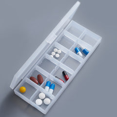 Portable plastic classified pill box/component box/parts box Transparent plastic PP pill box