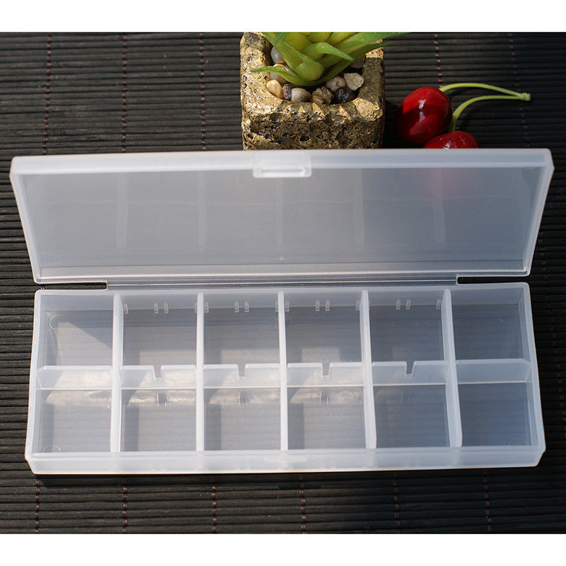 Portable plastic classified pill box/component box/parts box Transparent plastic PP pill box