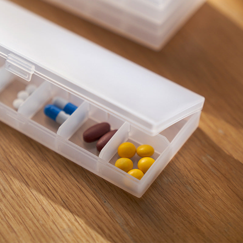 Portable plastic classified pill box/component box/parts box Transparent plastic PP pill box