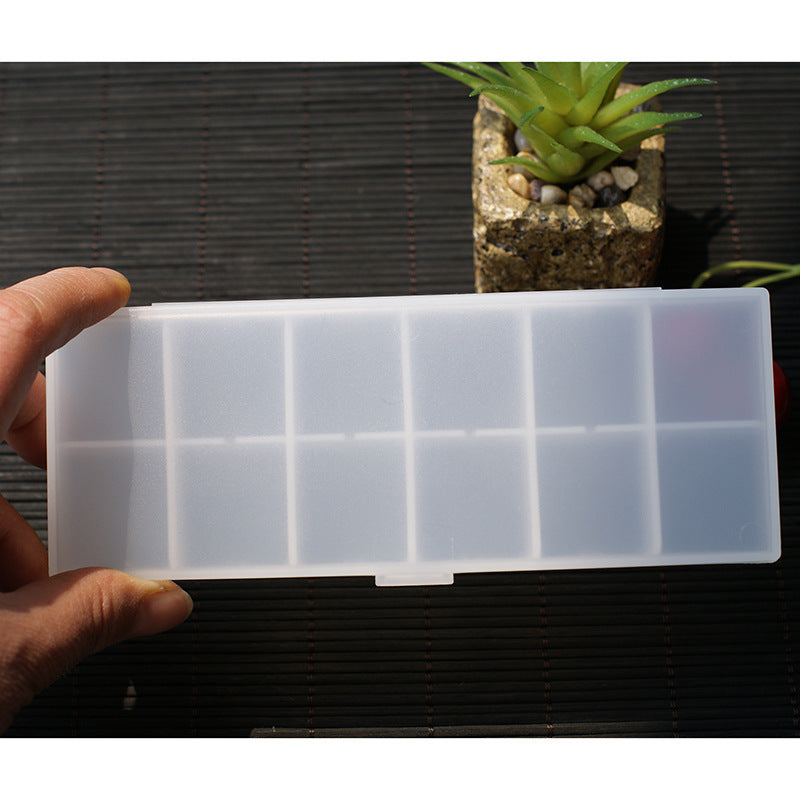 Portable plastic classified pill box/component box/parts box Transparent plastic PP pill box