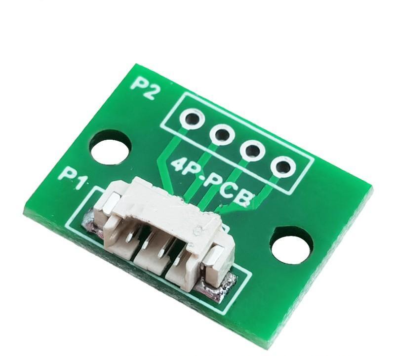 4PIN adapter board solder with 1.25 pitch SMD horizontal terminal socket test board 1.25 to DIP2.54 circuit board