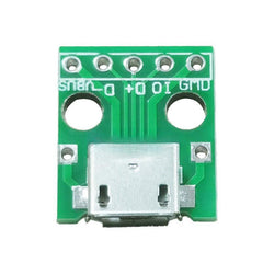 MICRO USB to Dip female socket Micro-USB 5p SMD to straight plug Android plug female power board