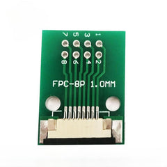 FPC 8PIN adapter board FFC to 2.54 through hole has been welded with 1.0 pitch seat screen test board