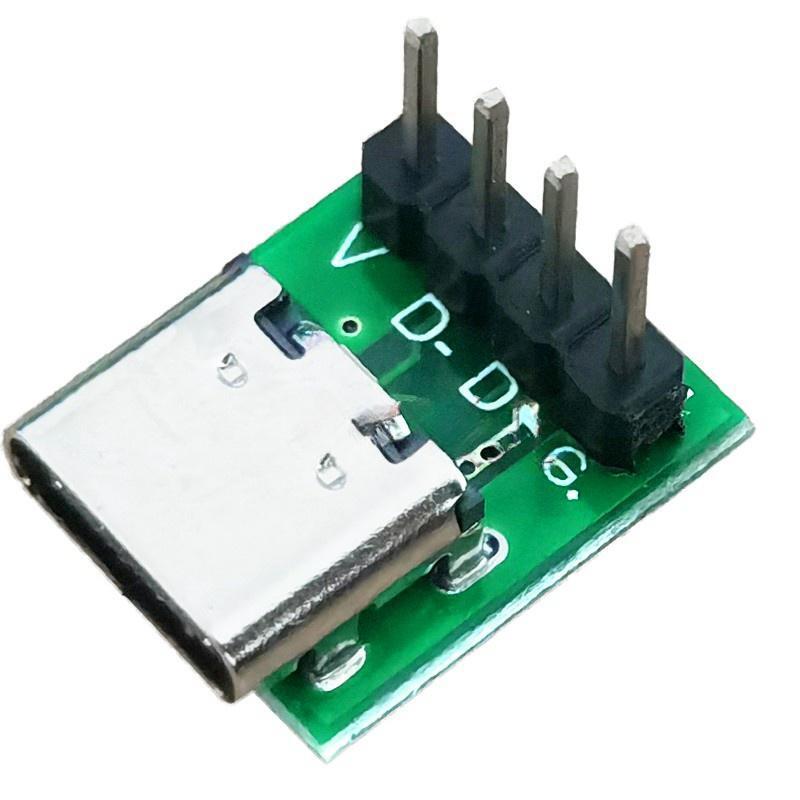 TYPE-C female socket test board double-sided reversible USB3.1 16P to 2.54 high current power adapter board