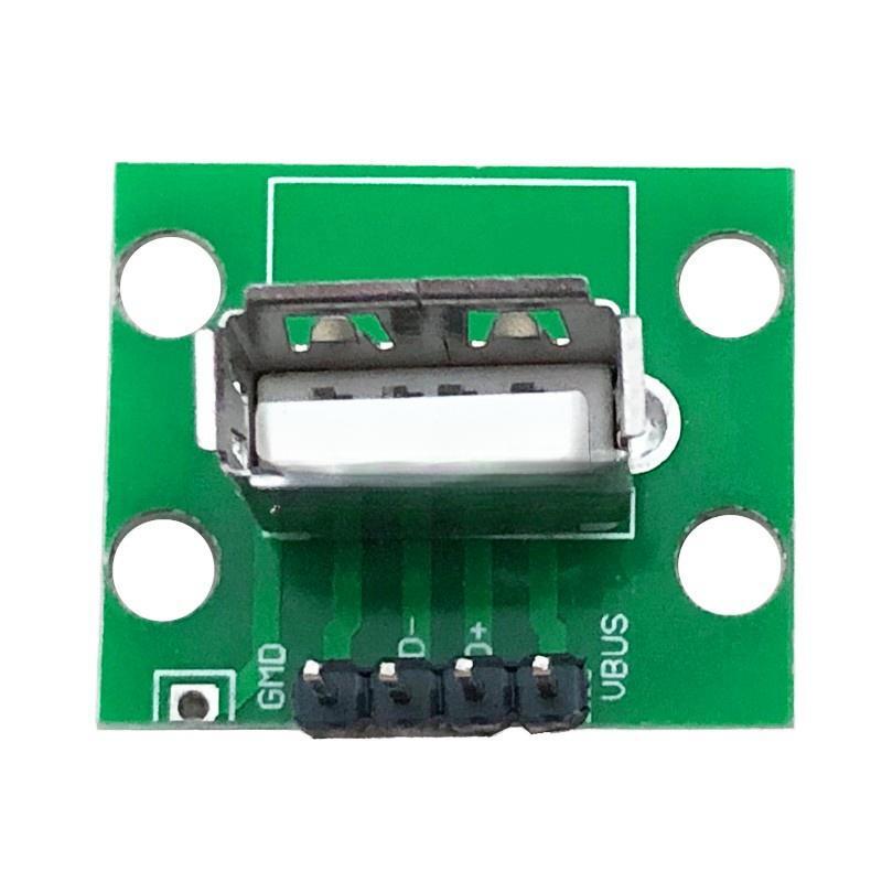 90 degree USB female socket with PCB board USB female A female USB2.0 female socket has been soldering