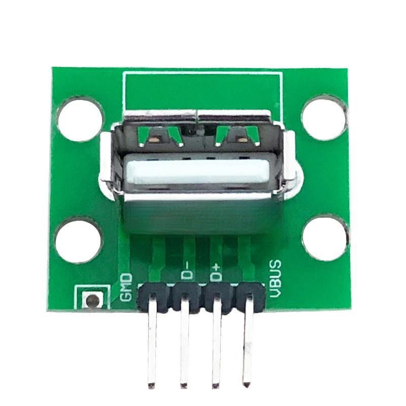 90 degree USB female socket with PCB board USB female A female USB2.0 female socket has been soldering