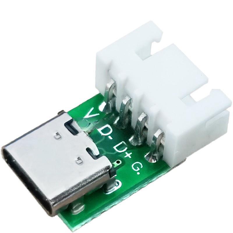 TYPE-C female socket test board double-sided reversible USB3.1 16P to 2.54 high current power adapter board