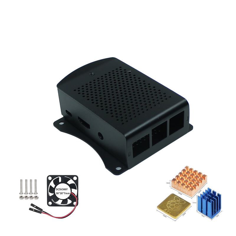 Raspberry Pi 3B/3B+ Aluminum alloy mesh casing with mounting ears