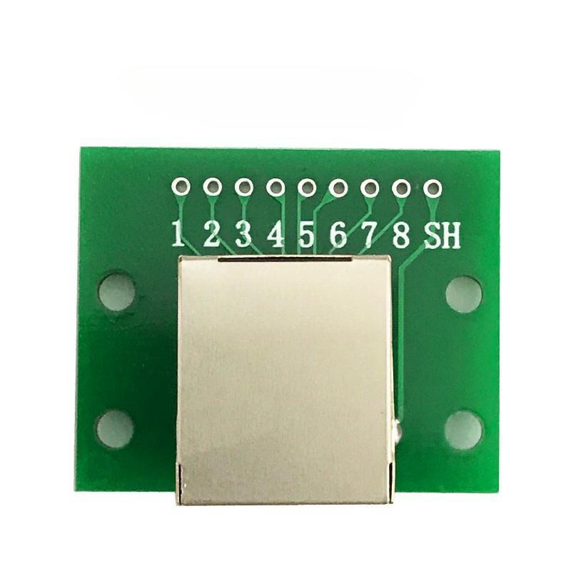 RJ45 network port adapter board 8P vertical horizontal adapter test board network port adapter terminal circuit board