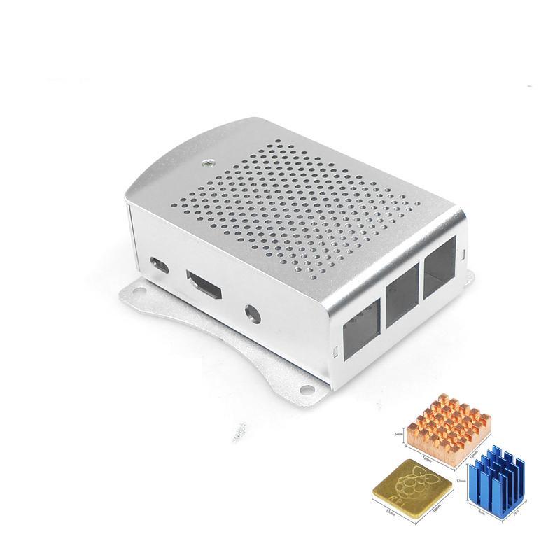 Raspberry Pi 3B/3B+ Aluminum alloy mesh casing with mounting ears