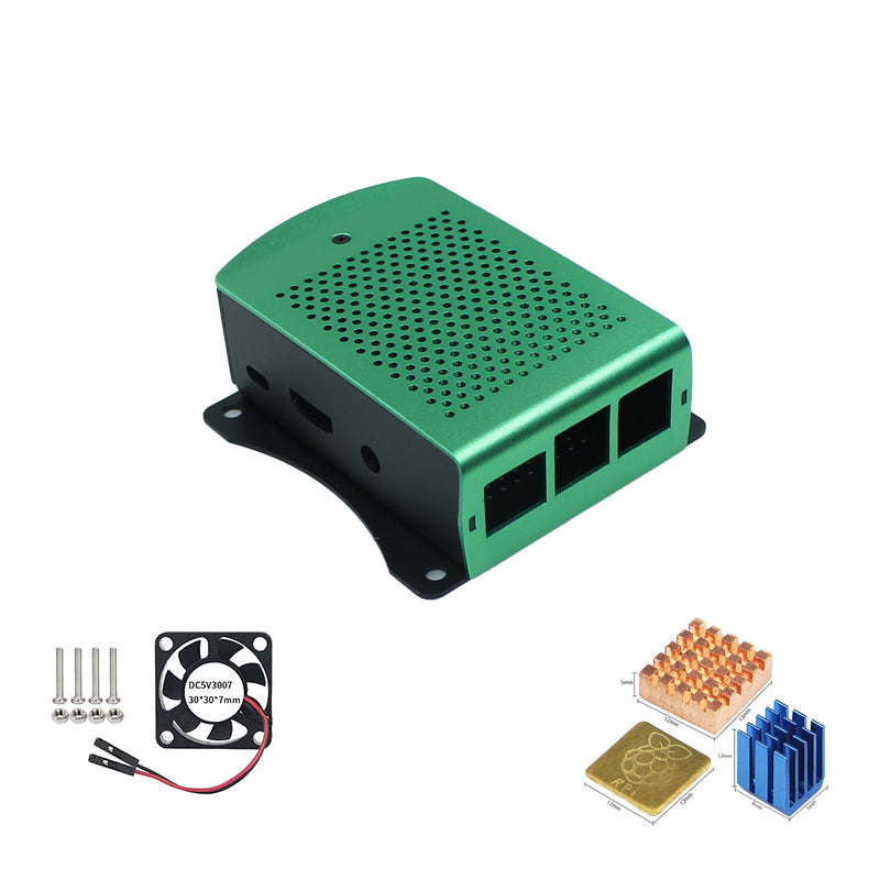 Raspberry Pi 3B/3B+ Aluminum alloy mesh casing with mounting ears