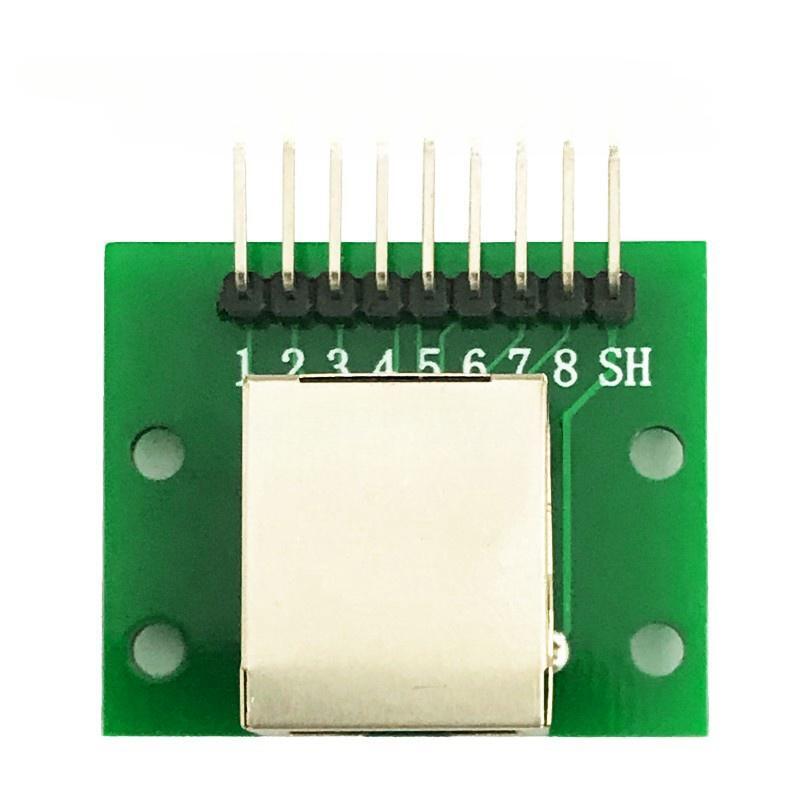 RJ45 network port adapter board 8P vertical horizontal adapter test board network port adapter terminal circuit board