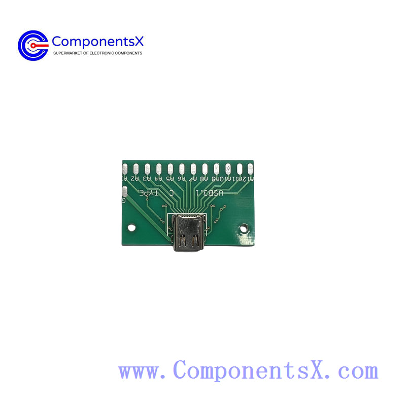 TYPE-C female test board USB 3.1 with PCB board 24P female connector adapter board